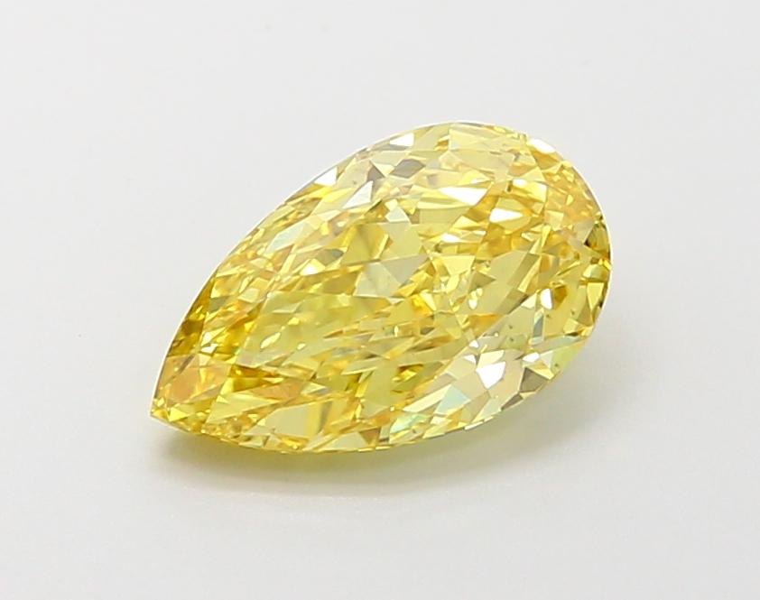 1.87 Ct. Fancy Vivid Yellow Pear Lab Grown Diamond
