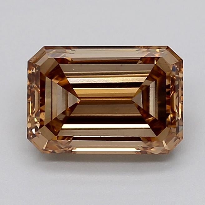2.50 Ct. Fancy Light  Brown Emerald Lab Grown Diamond
