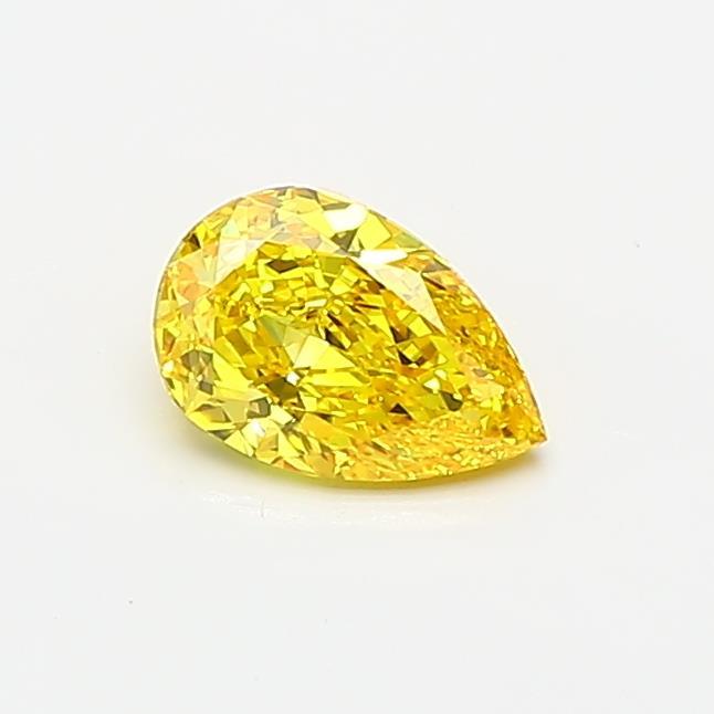 0.42 Ct. Fancy Vivid Yellow Pear Lab Grown Diamond