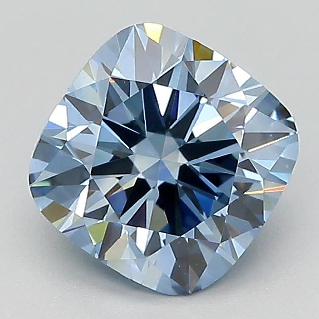 1.56 Ct. Fancy Deep Blue Cushion Lab Grown Diamond