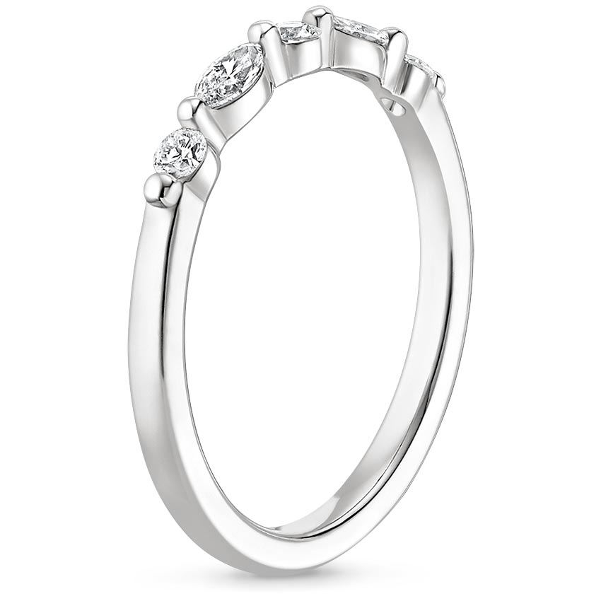 18K White Gold Petite Versailles Diamond Ring (1/5 ct. tw.), large side view