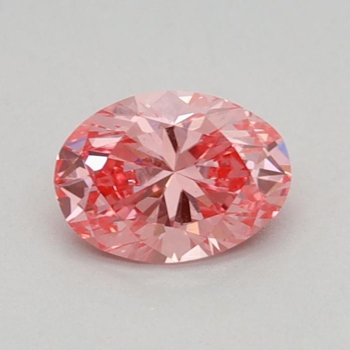 0.40 Ct. Fancy Vivid Pink Oval Lab Grown Diamond
