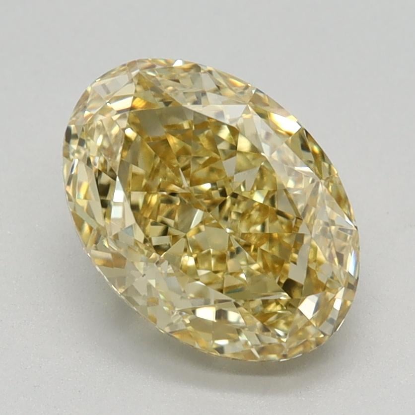 1.66 Ct. Fancy Intense Yellow Oval Lab Grown Diamond