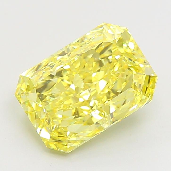 4.59 Ct. Fancy Vivid Yellow Radiant Lab Grown Diamond