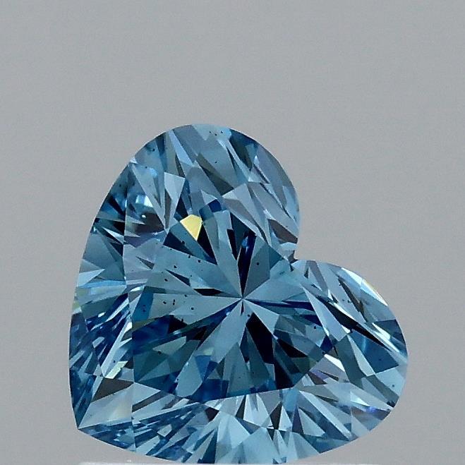 1.04 Ct. Fancy Vivid Blue Heart Lab Grown Diamond
