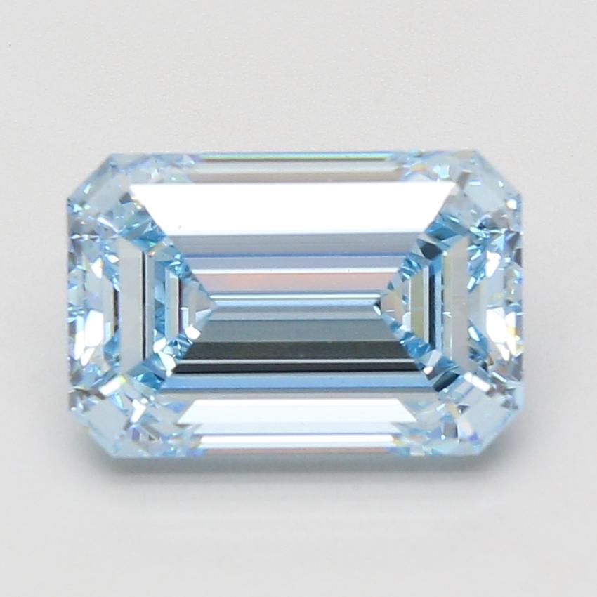 5.11 Ct. Fancy Intense Blue Emerald Lab Grown Diamond