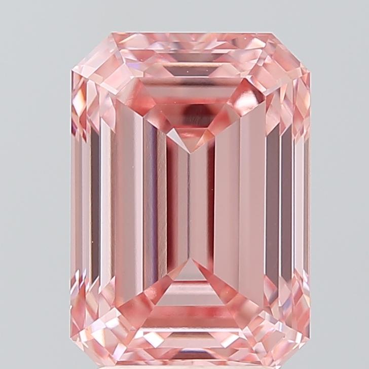 3.64 Ct. Fancy Intense Pink Emerald Lab Grown Diamond