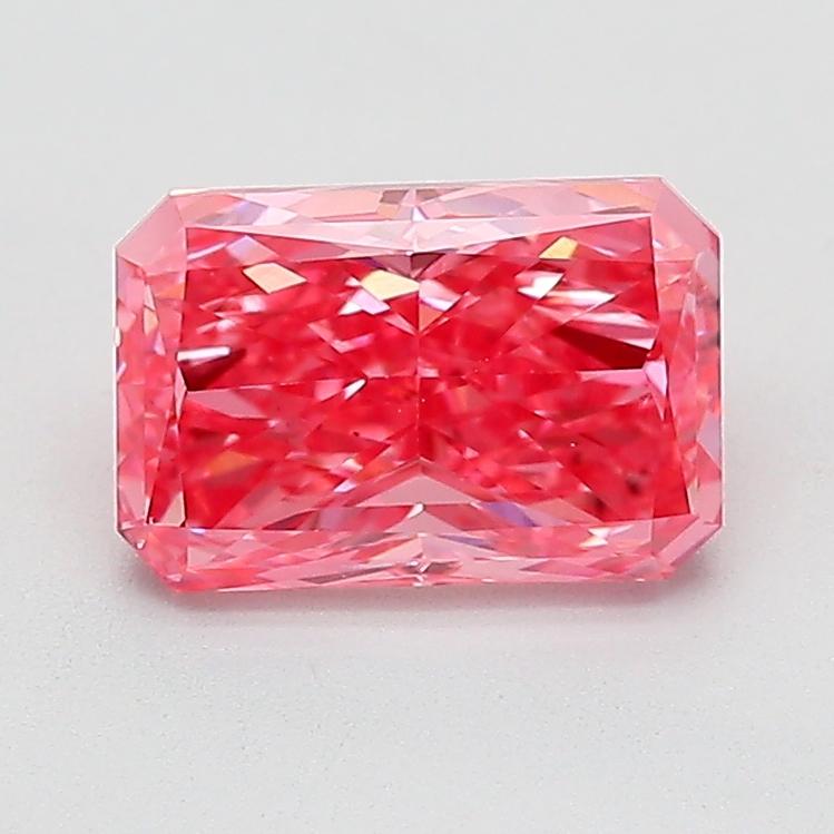 1.53 Ct. Fancy Vivid  Pink Radiant Lab Grown Diamond