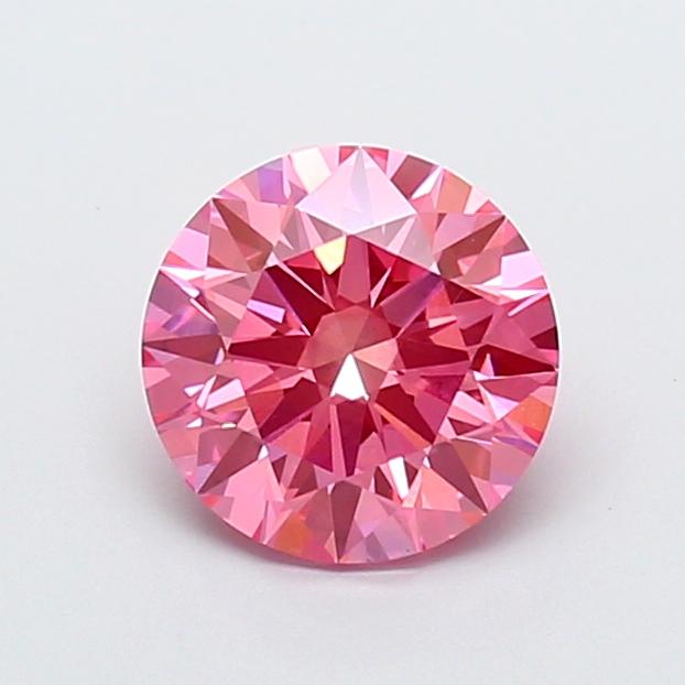 2.01 Ct. Fancy Vivid  Pink Round Lab Grown Diamond