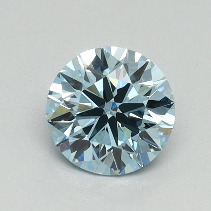 0.71 Ct. Fancy Vivid Blue Round Lab Grown Diamond