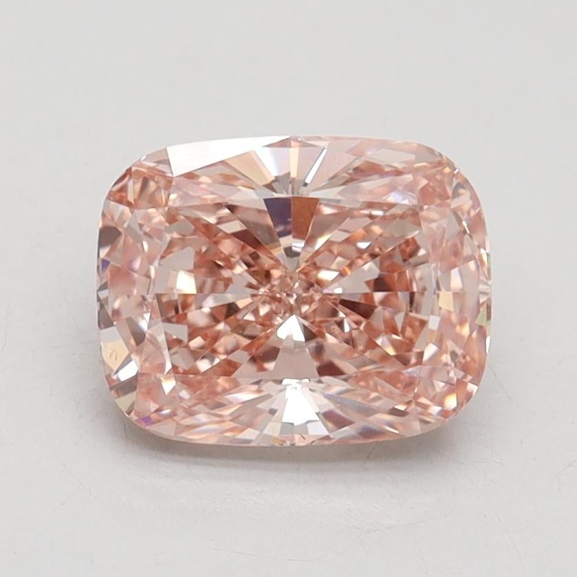 1.59 Ct. Fancy Pinkish Brown Cushion Lab Grown Diamond