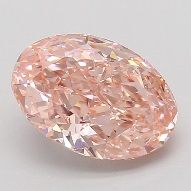 2.51 Ct. Fancy Vivid Pink Oval Lab Grown Diamond