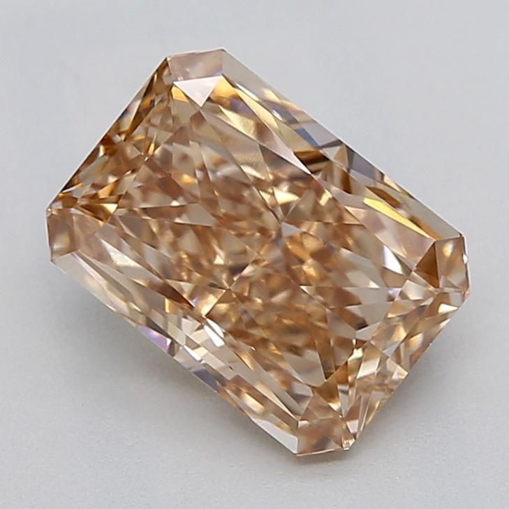 1.56 Ct. Fancy Light  Brown Radiant Lab Grown Diamond
