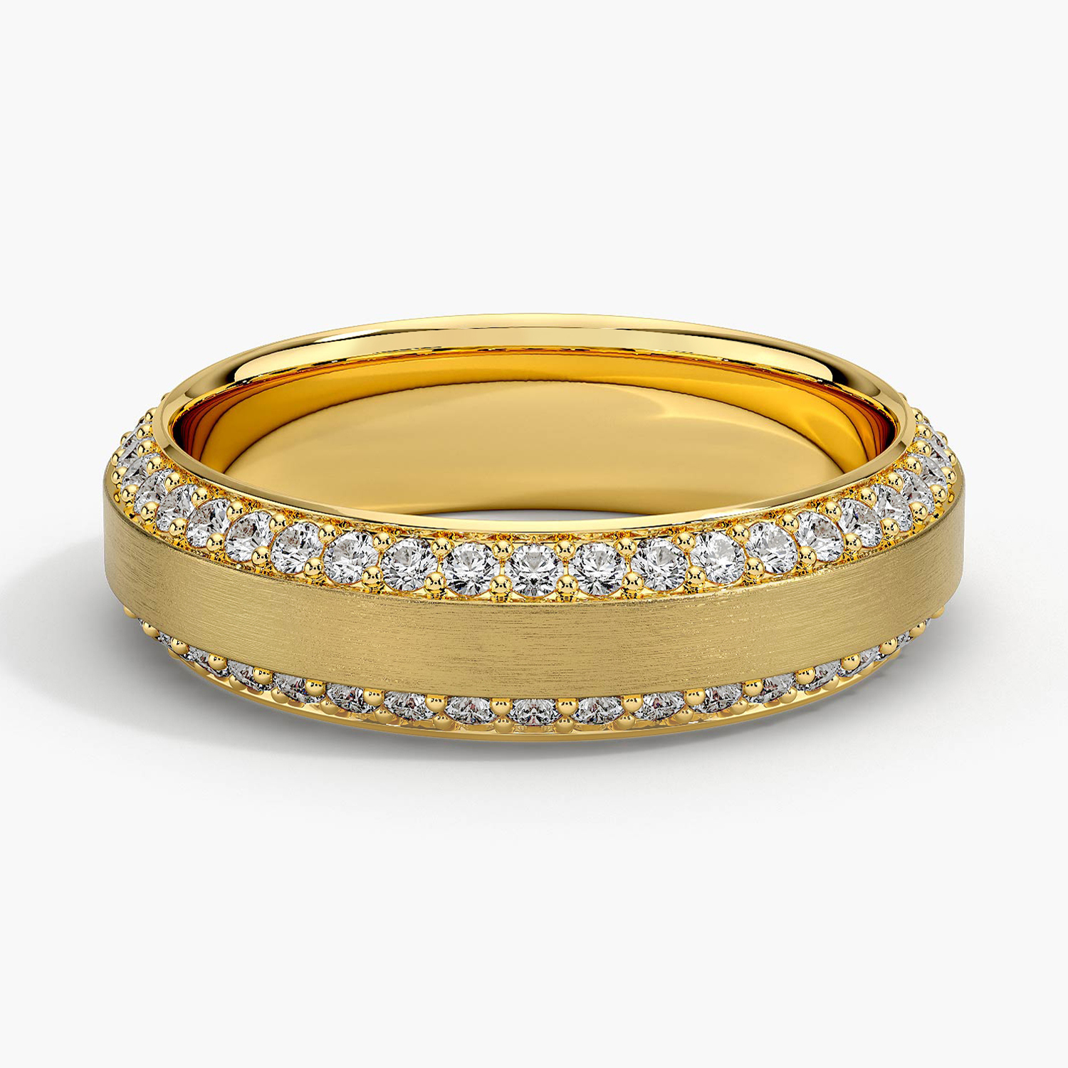 Rose gold diamond engagement ring with surprise diamond details