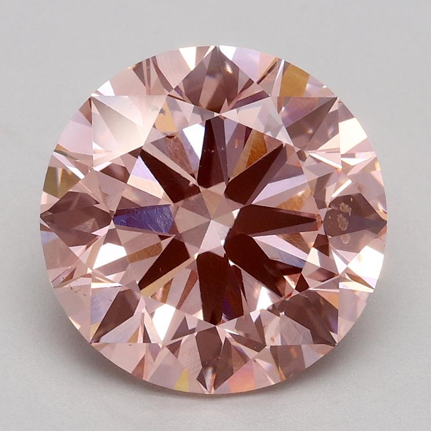 3.20 Ct. Fancy Intense Pink Round Lab Grown Diamond