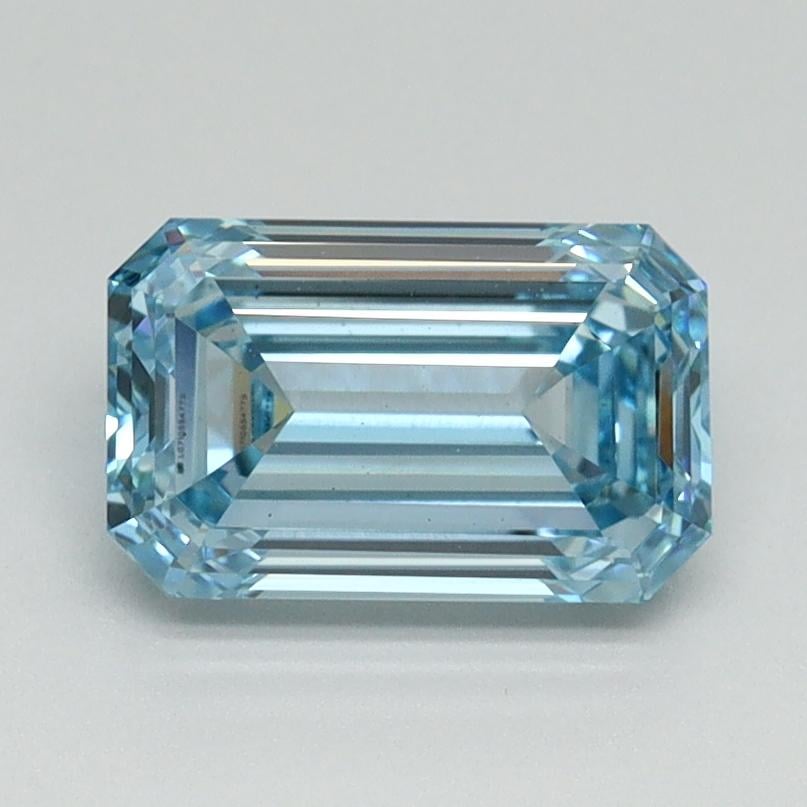 1.50 Ct. Fancy Vivid Blue Emerald Lab Grown Diamond