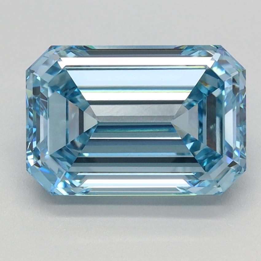 2.57 Ct. Fancy Intense Blue Emerald Lab Grown Diamond