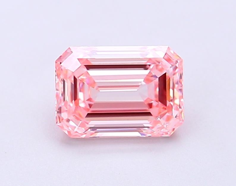 1.33 Ct. Fancy Vivid Pink Emerald Lab Grown Diamond