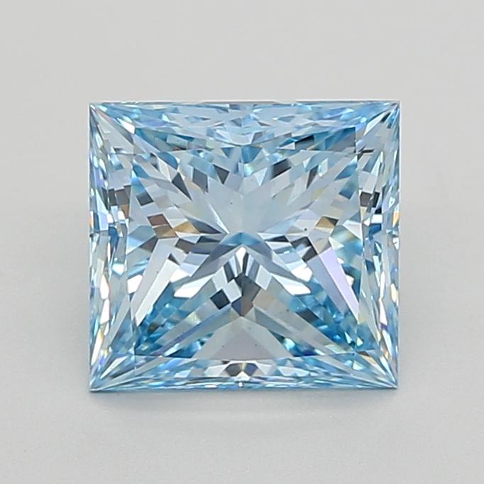 2.86 Ct. Fancy Intense  Blue Princess Lab Grown Diamond
