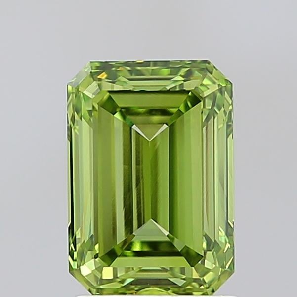 1.97 Ct. Fancy Vivid Green Emerald Lab Grown Diamond