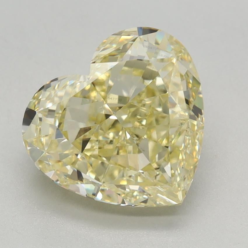2.69 Ct. Fancy Yellow Heart Lab Grown Diamond