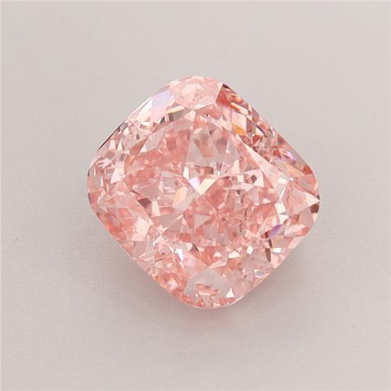 1.59 Ct. Fancy Vivid Pink Cushion Lab Grown Diamond