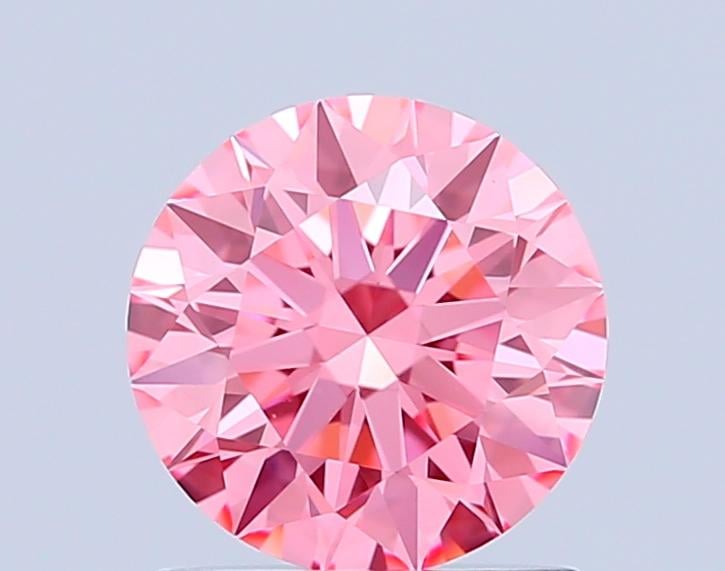 1.09 Ct. Fancy Vivid Pink Round Lab Grown Diamond