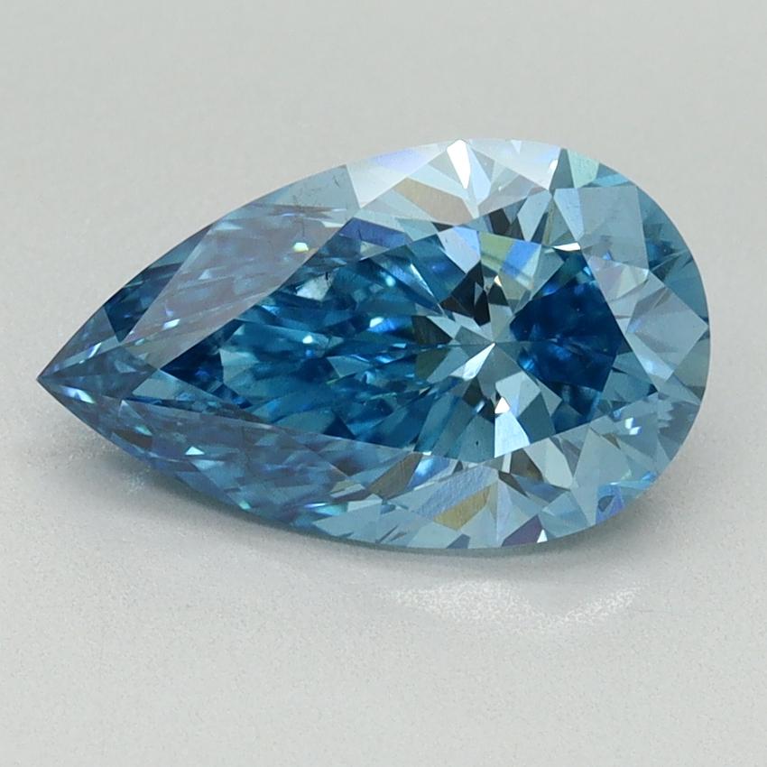 2.03 Ct. Fancy Vivid Blue Pear Lab Grown Diamond