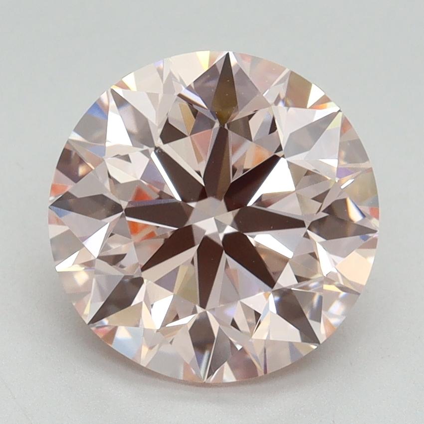 3.34 Ct. Fancy Intense Pink Round Lab Grown Diamond