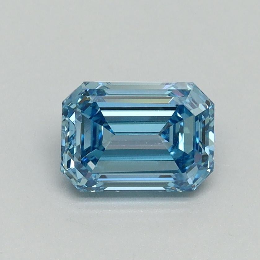 1.00 Ct. Fancy Vivid Blue Emerald Lab Grown Diamond