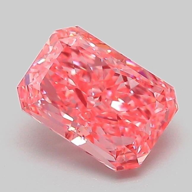 1.10 Ct. Fancy Vivid Pink Radiant Lab Grown Diamond