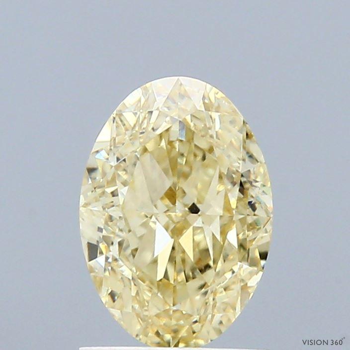 1.64 Ct. Fancy Intense Yellow Oval Lab Grown Diamond