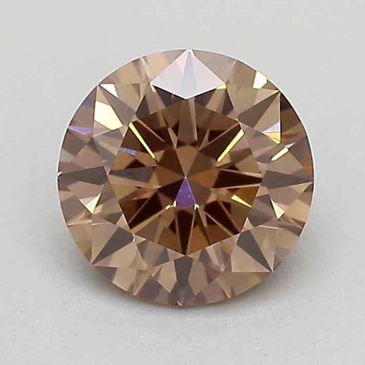 0.60 Ct. Fancy  Brown Round Lab Grown Diamond
