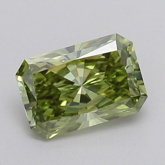 1.03 Ct. Fancy Vivid Green Radiant Lab Grown Diamond