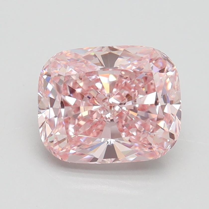 1.62 Ct. Fancy Intense Pink Cushion Lab Grown Diamond