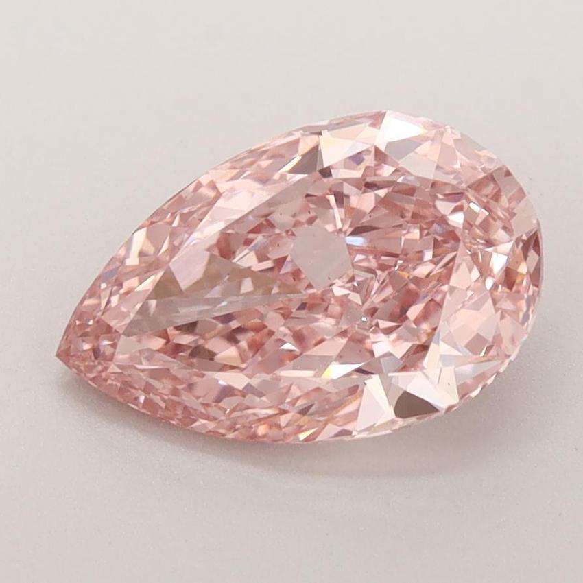 2.08 Ct. Fancy Vivid Pink Pear Lab Grown Diamond