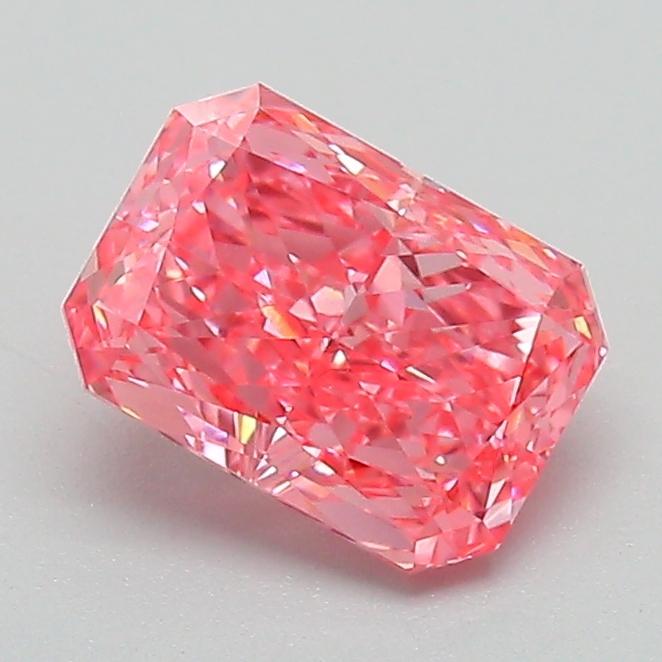 1.10 Ct. Fancy Vivid Pink Radiant Lab Grown Diamond