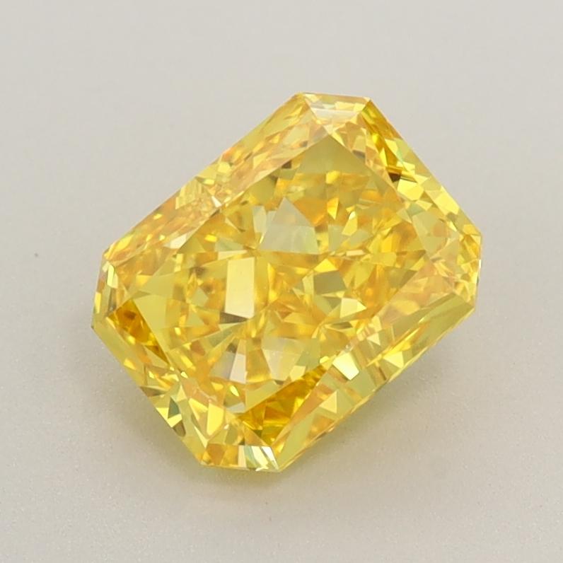 1.21 Ct. Fancy Vivid  Yellow Radiant Lab Grown Diamond