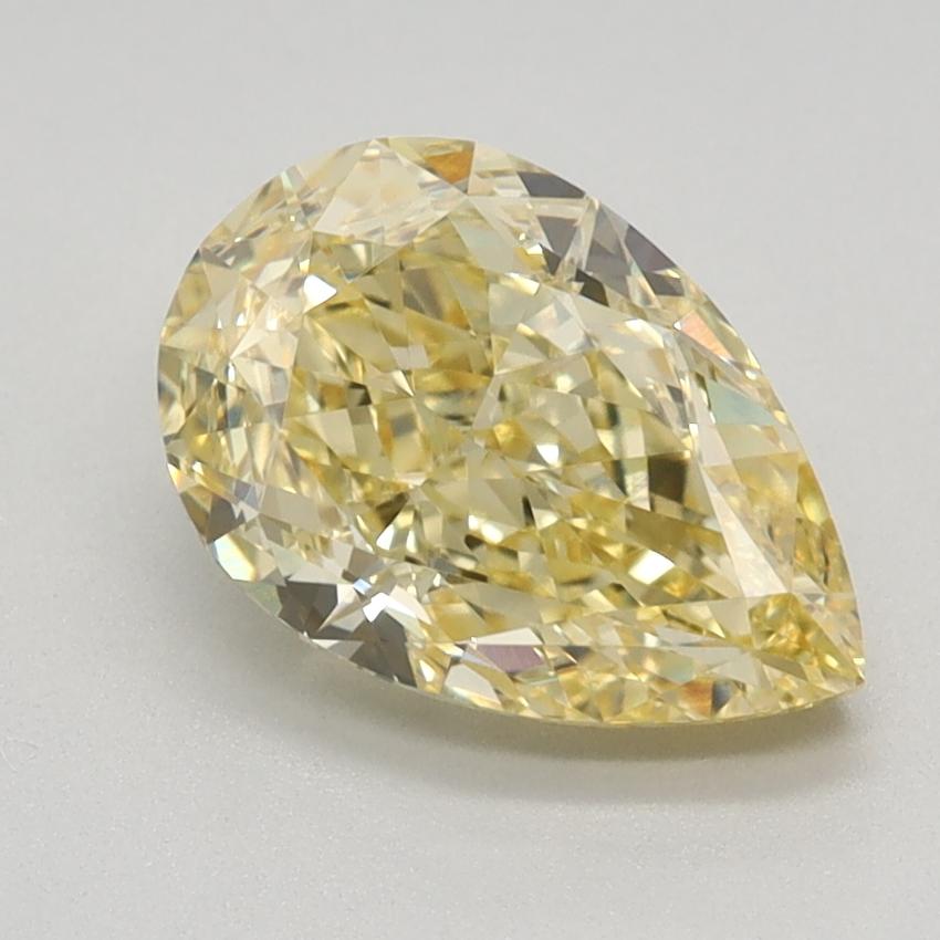 1.59 Ct. Fancy Intense Yellow Pear Lab Grown Diamond