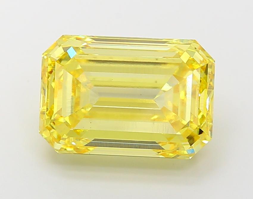 10.04 Ct. Fancy Intense Yellow Emerald Lab Grown Diamond