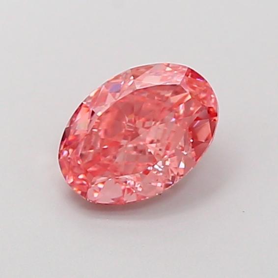 1.12 Ct. Fancy Vivid Pink Oval Lab Grown Diamond