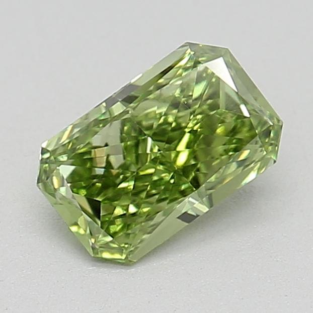 0.41 Ct. Fancy Vivid  Green Radiant Lab Grown Diamond