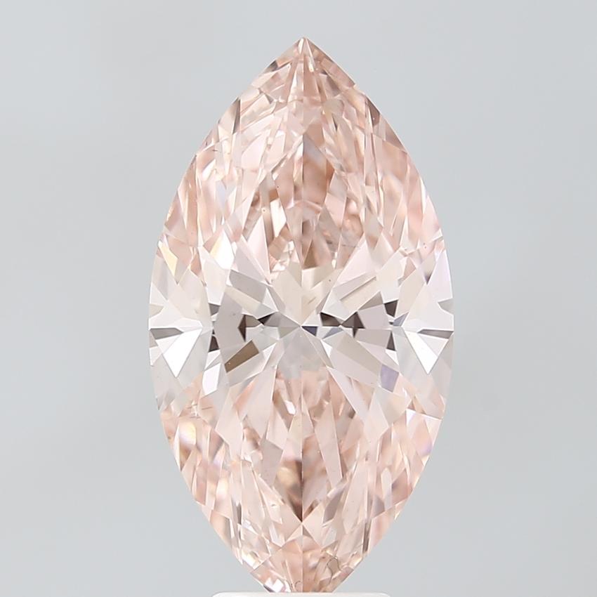 6.00 Ct. Fancy Vivid Pink Marquise Lab Grown Diamond
