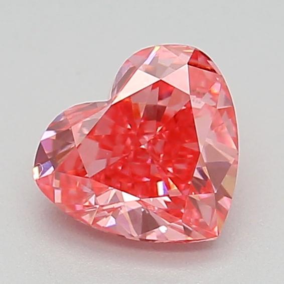 0.45 Ct. Fancy Vivid  Pink Heart Lab Grown Diamond
