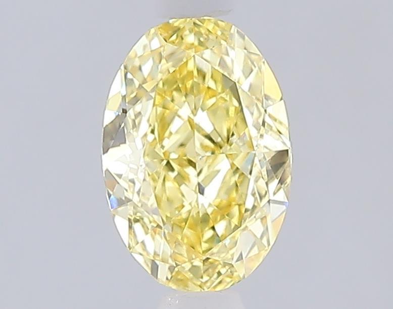 1.07 Ct. Fancy Intense  Yellow Oval Lab Grown Diamond
