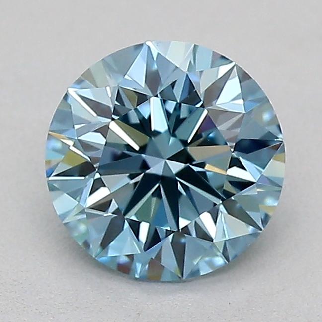 0.71 Ct. Fancy Vivid  Blue Round Lab Grown Diamond