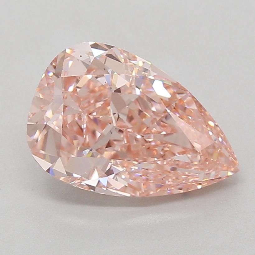 3.55 Ct. Fancy Vivid Pink Pear Lab Grown Diamond