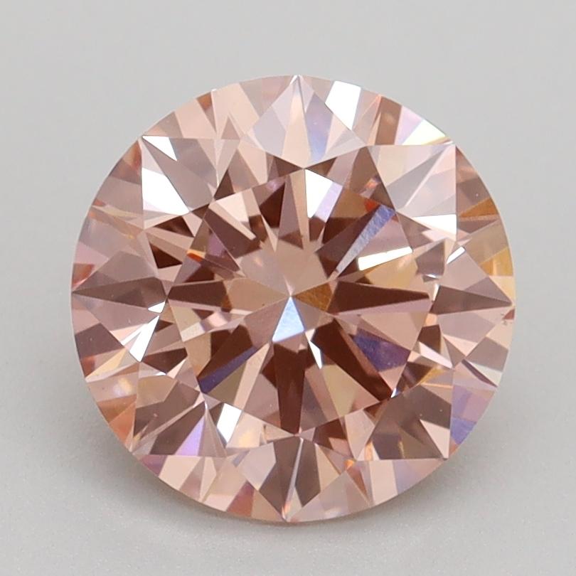 2.22 Ct. Fancy Intense Pink Round Lab Grown Diamond