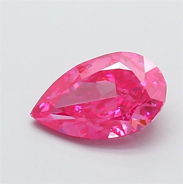 1.01 Ct. Fancy Vivid  Pink Pear Lab Grown Diamond