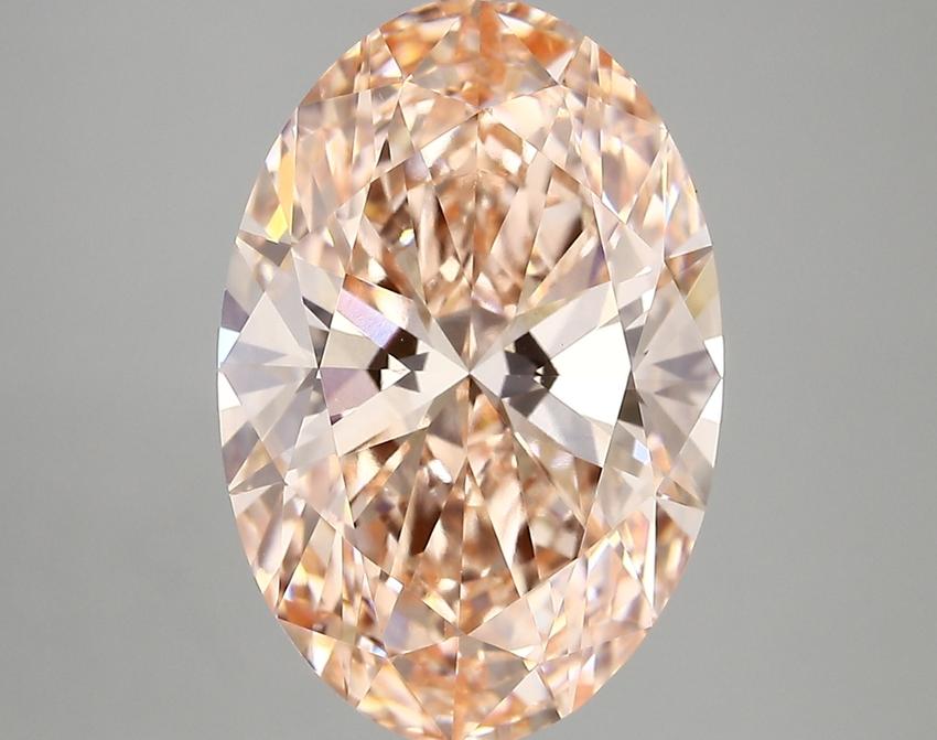 6.02 Ct. Fancy Intense Pink Oval Lab Grown Diamond